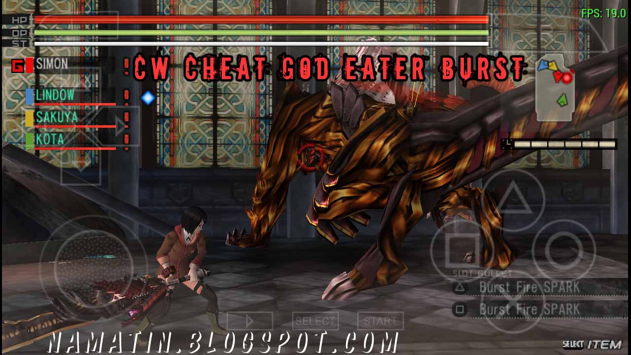 God eater burst usa cheat codes ppsspp